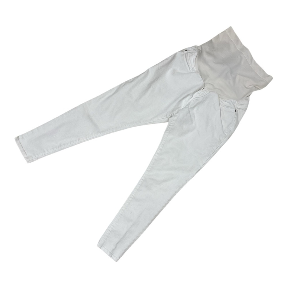 Liz Lange Maternity White Ankle Pants Size XS